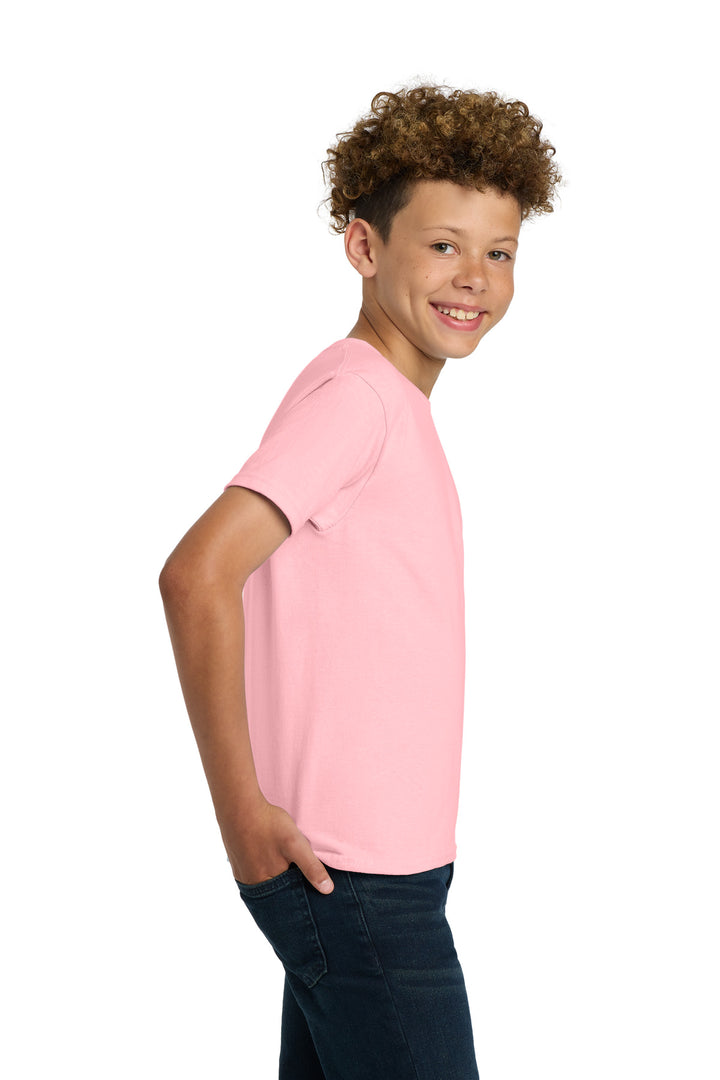 Light Pink Gildan - Youth Ultra Cotton 100% US Cotton T-Shirt. 2000B