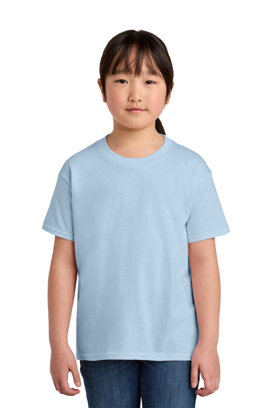 LightBlue Gildan Youth Softstyle T-Shirt 64000B