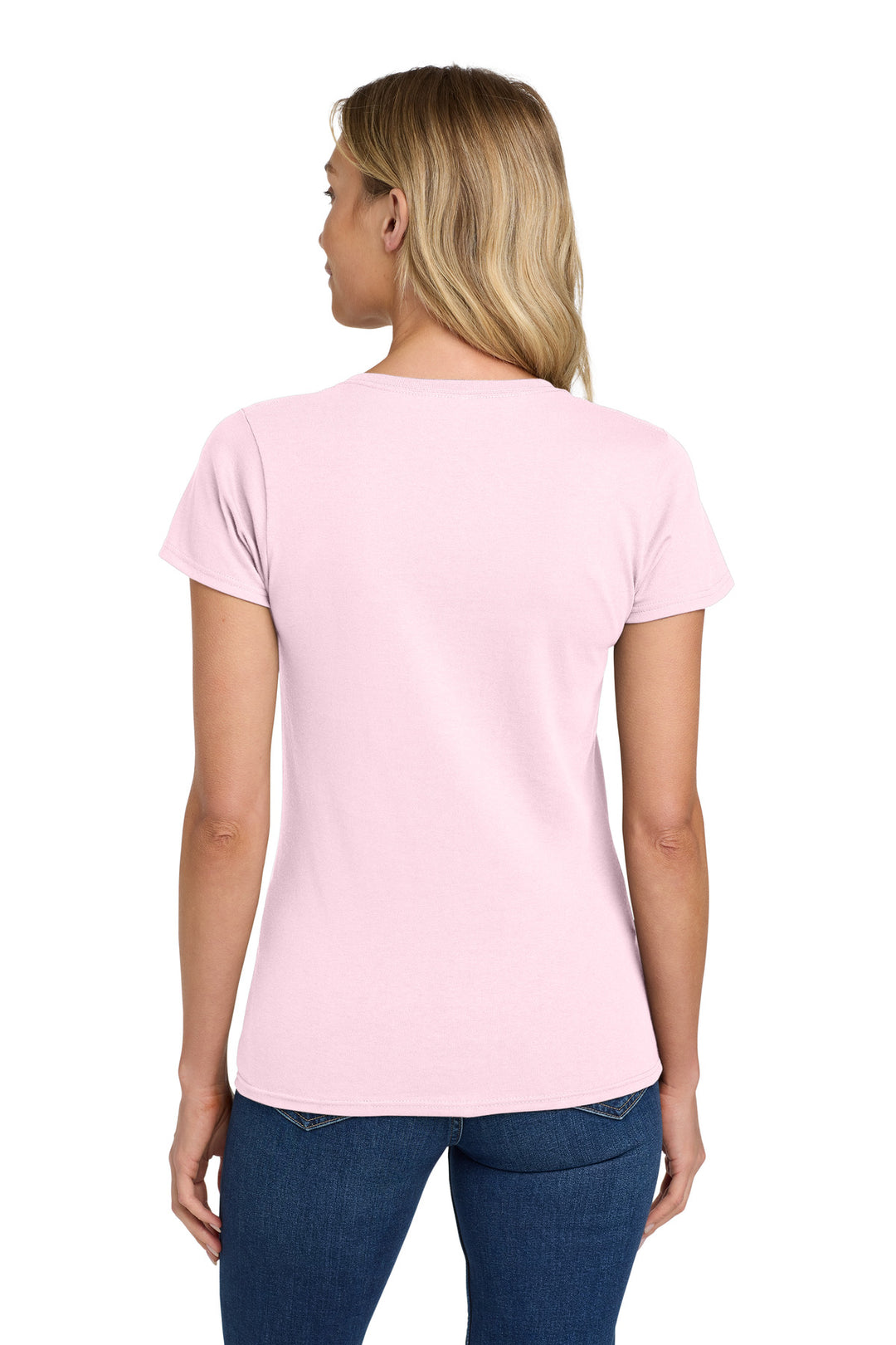 LightPink Gildan Women's Heavy Cotton 100% Cotton T-Shirt. 5000L
