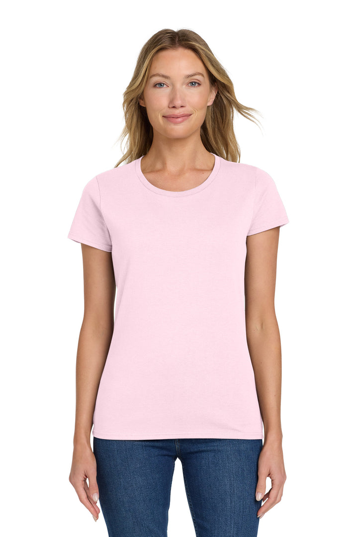 LightPink Gildan Women's Heavy Cotton 100% Cotton T-Shirt. 5000L
