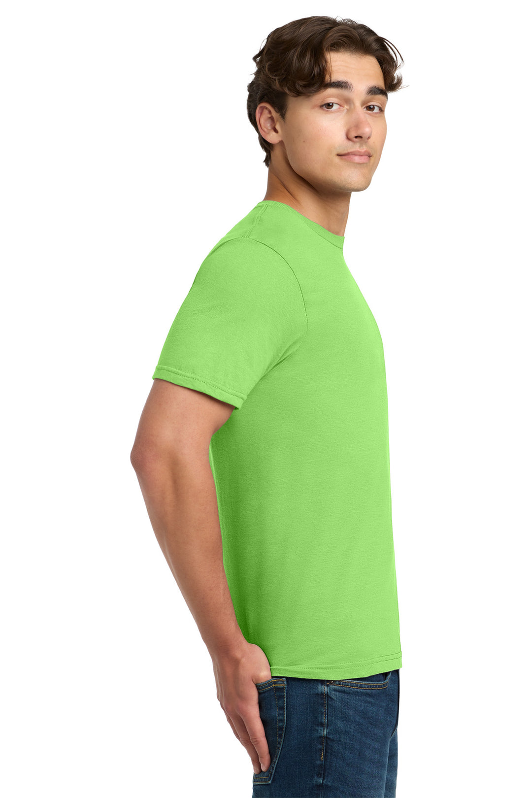 Lime Gildan Softstyle T-Shirt. 64000