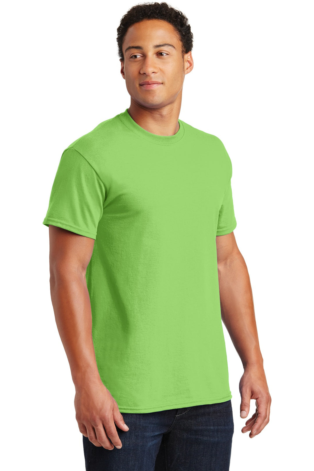 Lime Gildan - Ultra Cotton 100% US Cotton T-Shirt. 2000