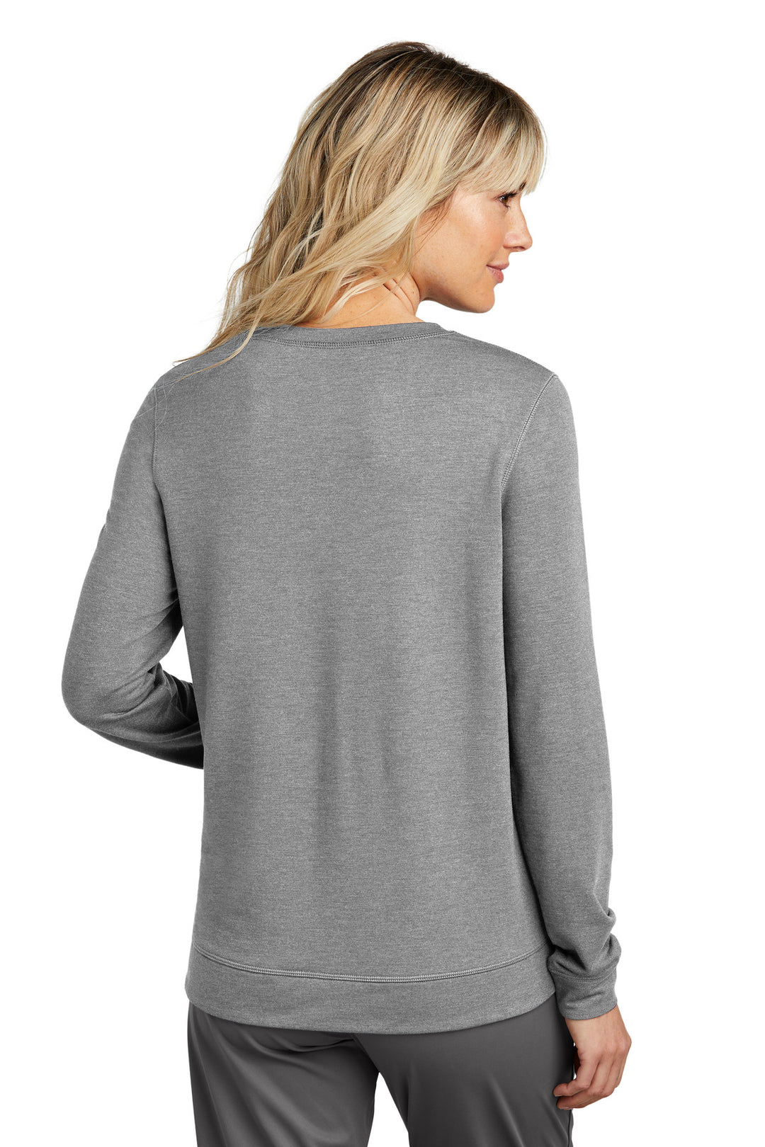 LtGreyHt TravisMathew Women's Long Weekend Crew TM1LD003