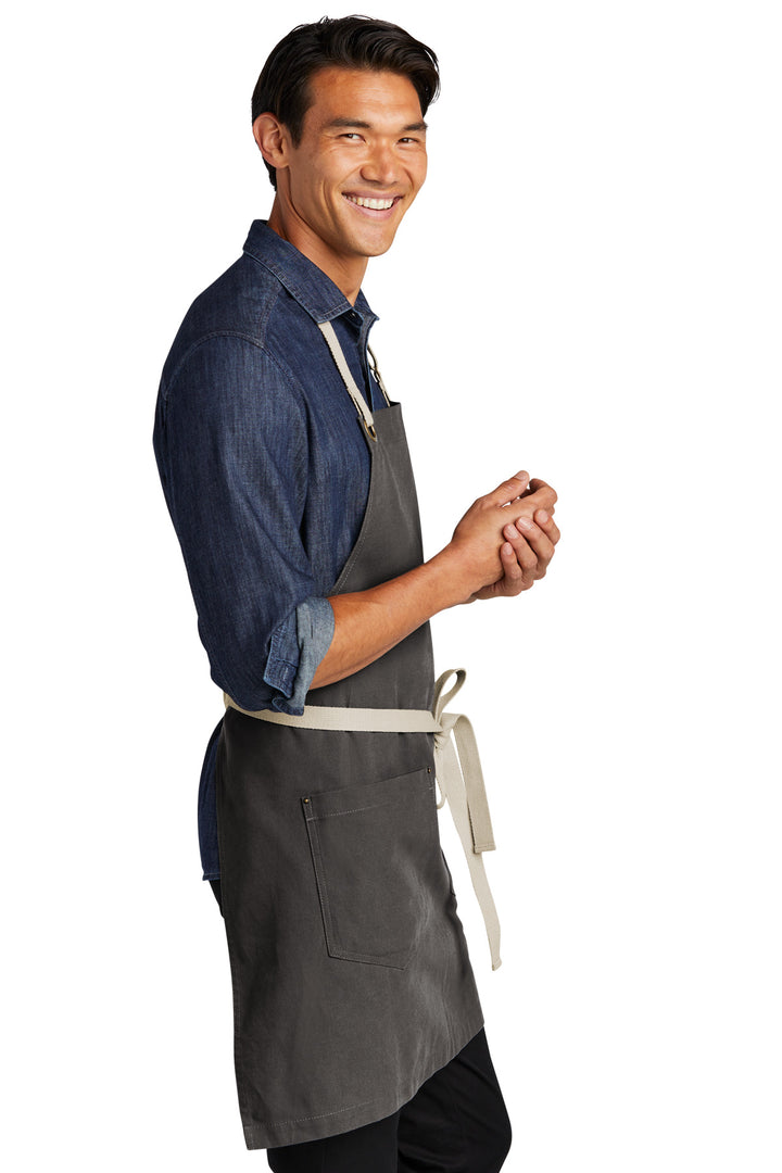 Magnet/Stn Port Authority Canvas Full-Length Two-Pocket Apron A815