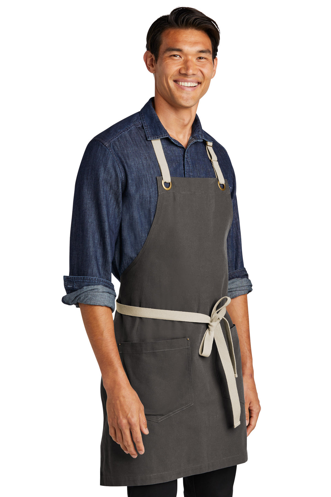 Magnet/Stn Port Authority Canvas Full-Length Two-Pocket Apron A815