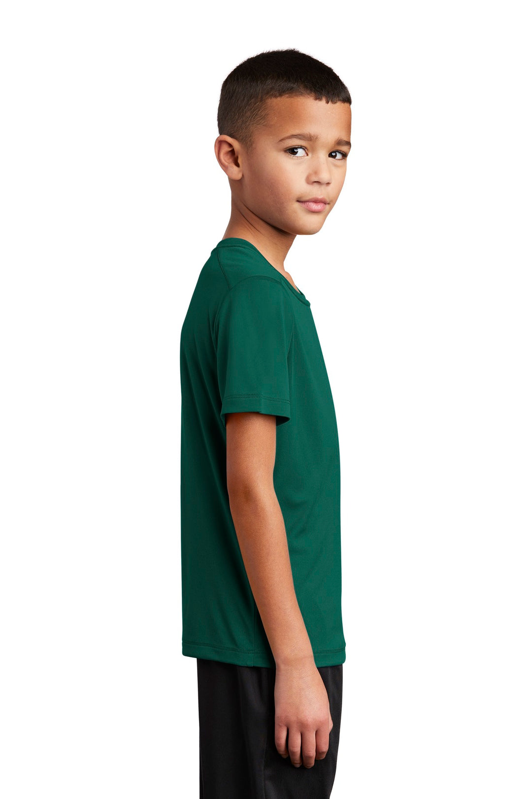 Marine Green Sport-Tek Youth Posi-UV Pro Tee. YST420