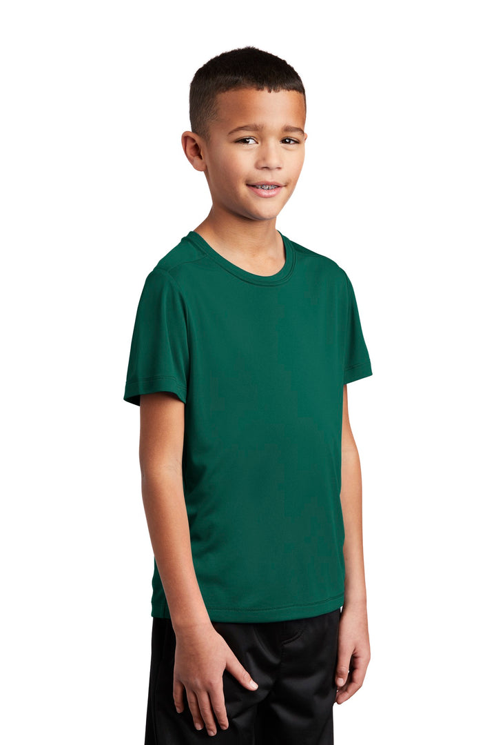 Marine Green Sport-Tek Youth Posi-UV Pro Tee. YST420