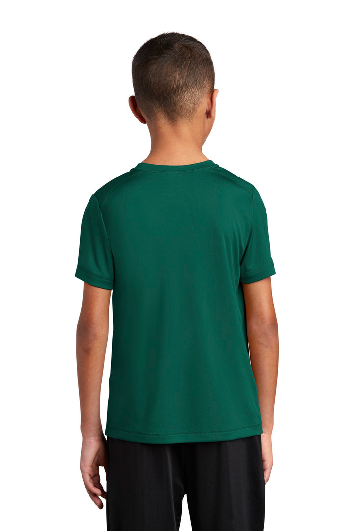 Marine Green Sport-Tek Youth Posi-UV Pro Tee. YST420