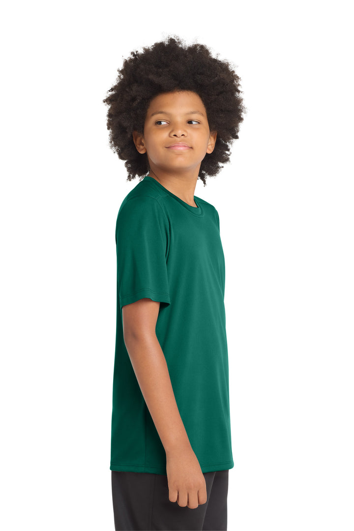Marine Green Sport-Tek Youth Posi-UV Pro Tee. YST420