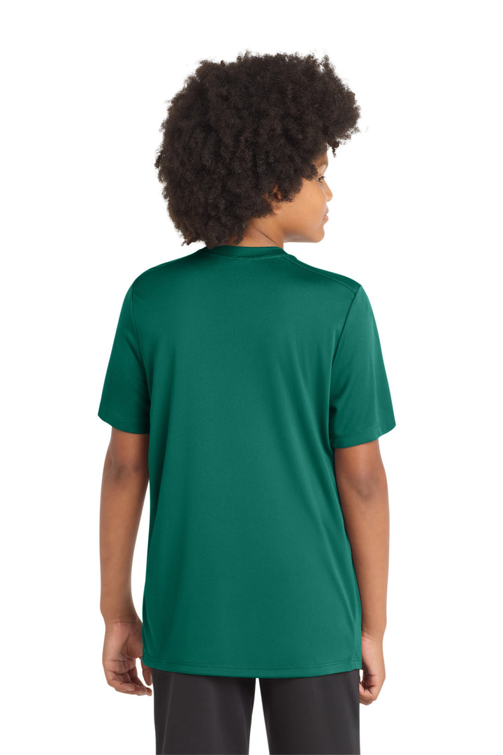 Marine Green Sport-Tek Youth Posi-UV Pro Tee. YST420
