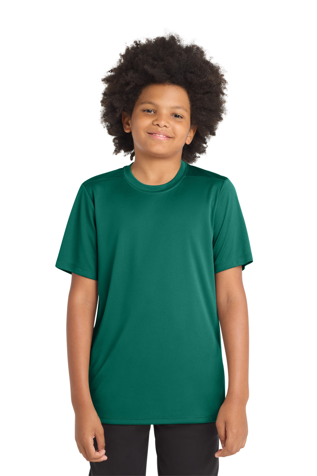 Marine Green Sport-Tek Youth Posi-UV Pro Tee. YST420