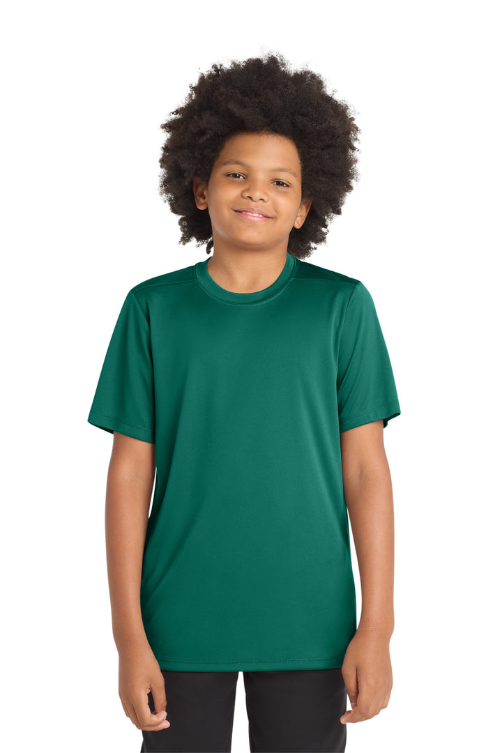 Marine Green Sport-Tek Youth Posi-UV Pro Tee. YST420