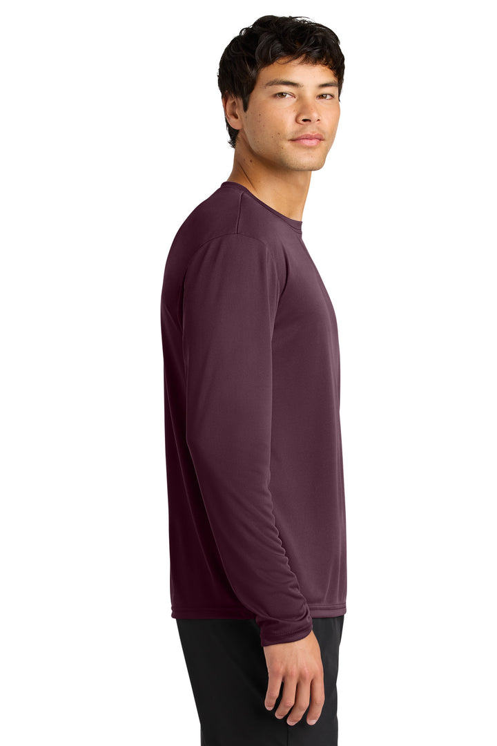 Maroon A4 Cooling Performance Long Sleeve Tee A4N3165