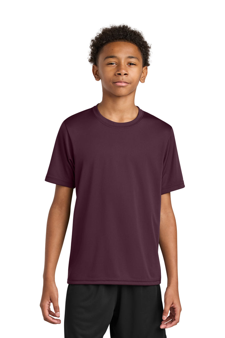 Maroon A4 Youth Cooling Performance Short Sleeve Tee A4NB3142