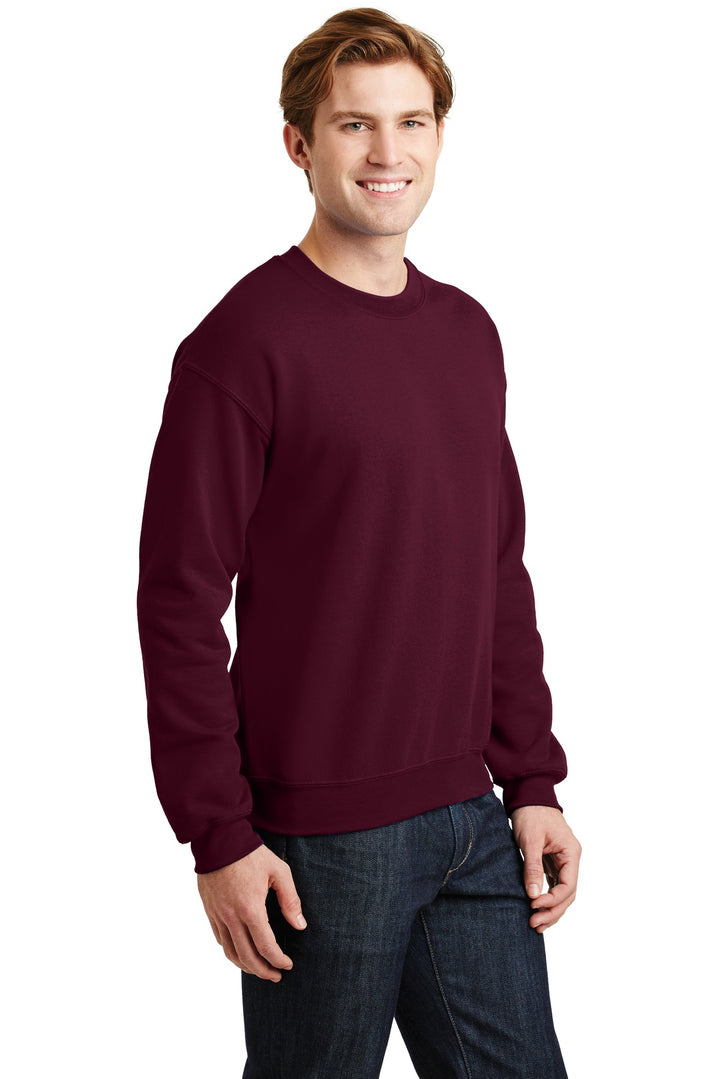 Maroon Gildan Heavy Blend Crewneck Sweatshirt. 18000
