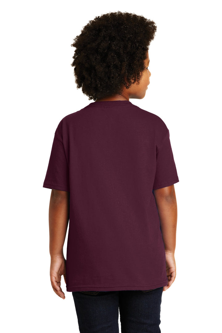 Maroon Gildan - Youth Ultra Cotton 100% US Cotton T-Shirt. 2000B