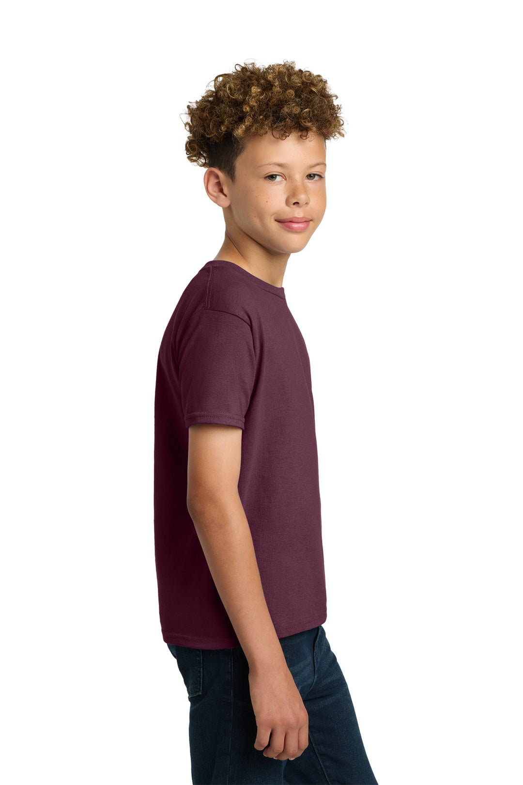 Maroon Gildan - Youth Ultra Cotton 100% US Cotton T-Shirt. 2000B