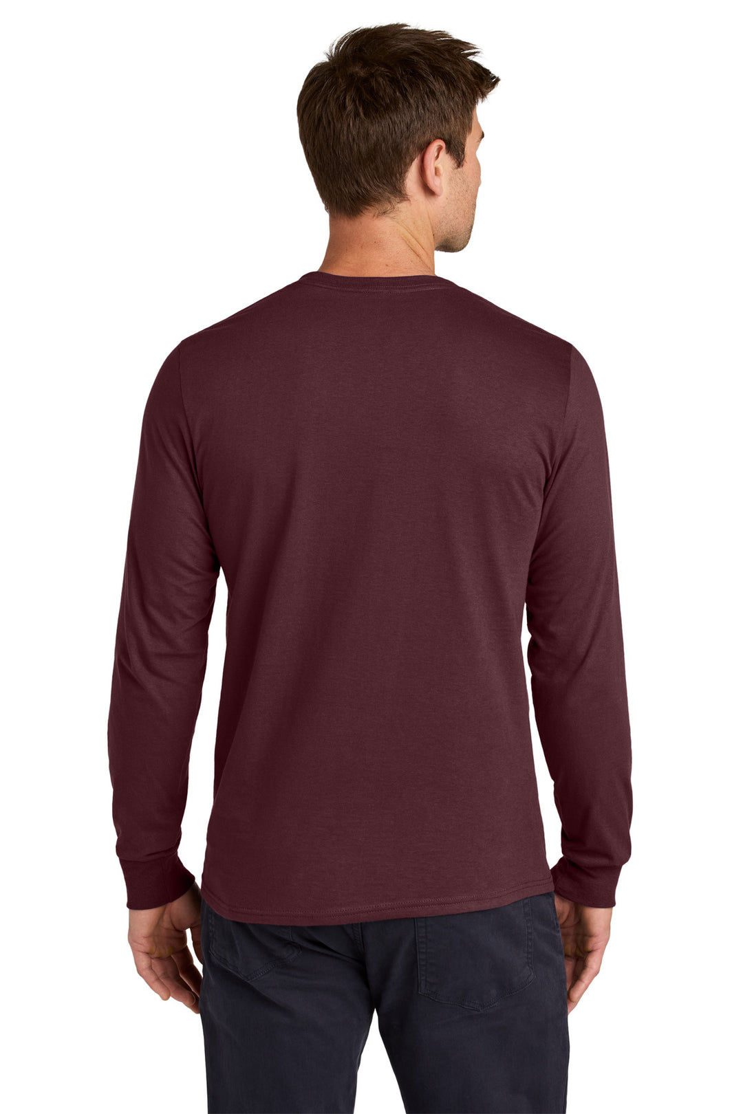 Maroon Jerzees Classics Unisex Cotton Long Sleeve T-Shirt 363L