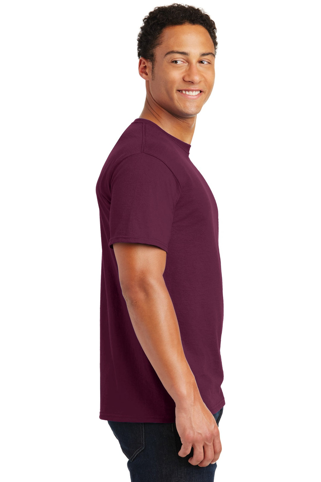 Maroon Jerzees - Dri-Power 50/50 Cotton/Poly T-Shirt. 29M