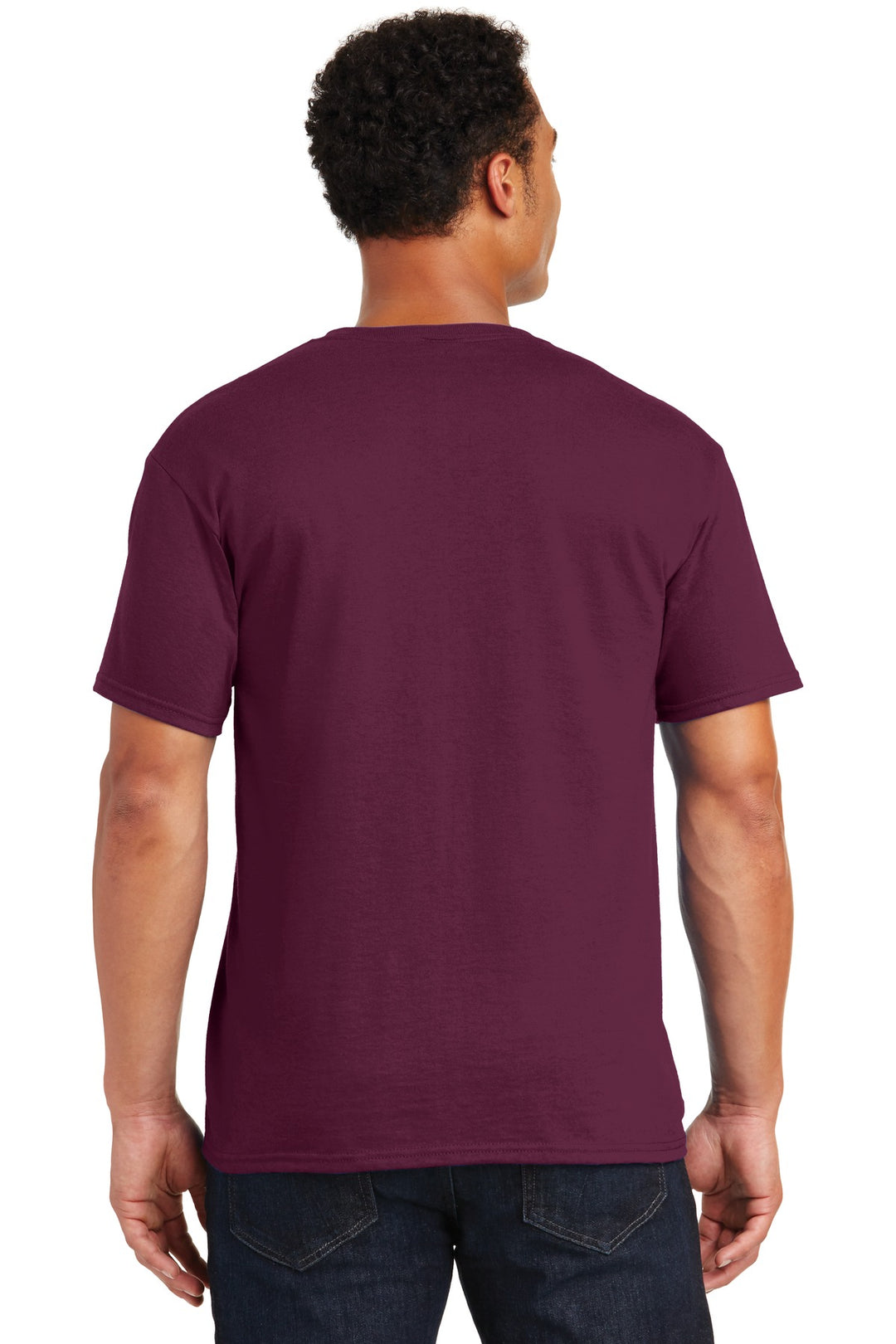 Maroon Jerzees - Dri-Power 50/50 Cotton/Poly T-Shirt. 29M