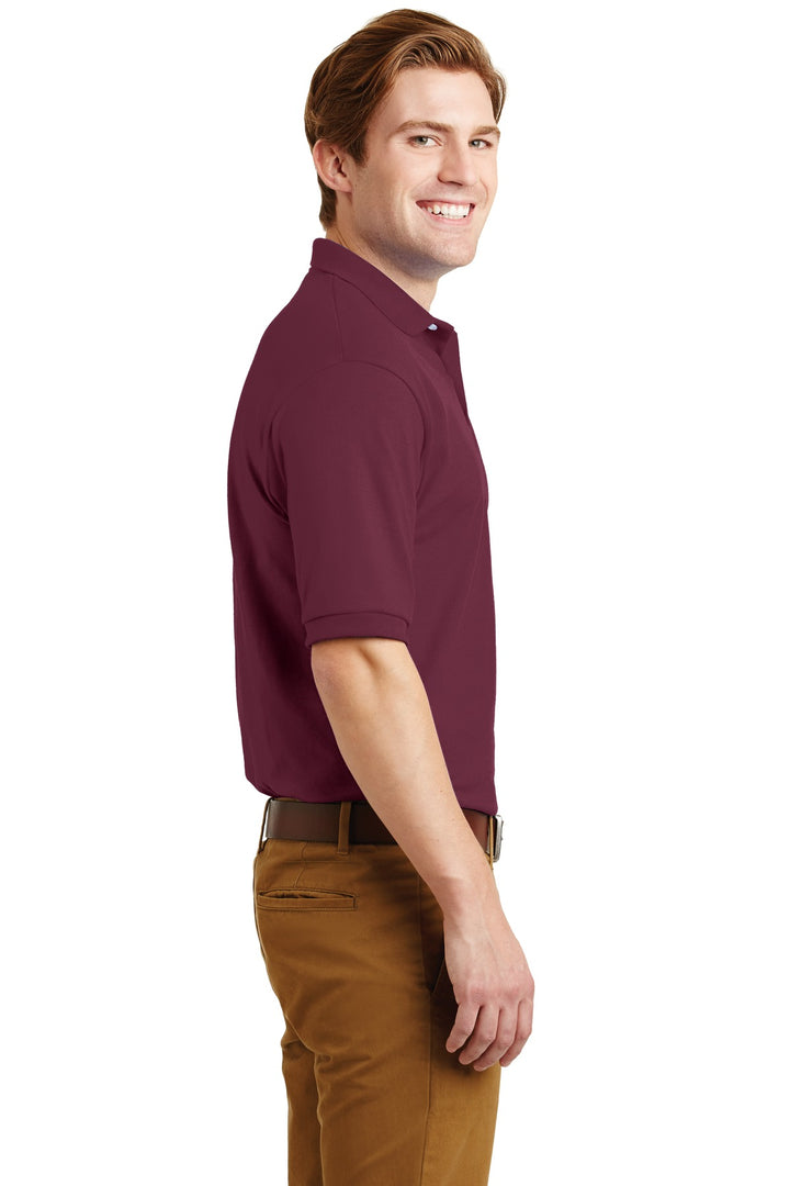 Maroon Jerzees Dri-Power Sport Shirt. 437M