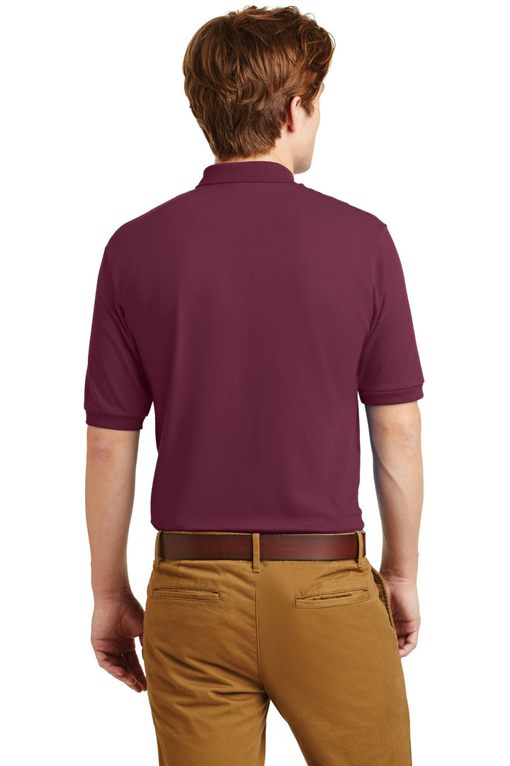 Maroon Jerzees Dri-Power Sport Shirt. 437M
