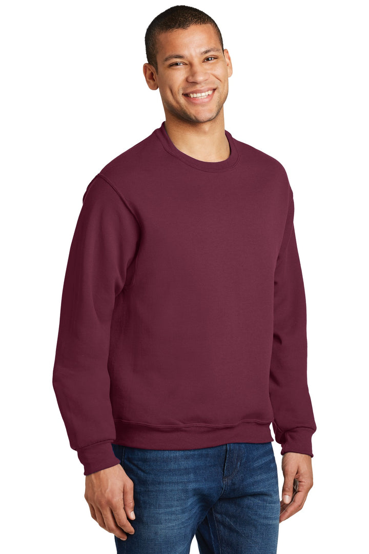 Maroon Jerzees - NuBlend Crewneck Sweatshirt. 562M