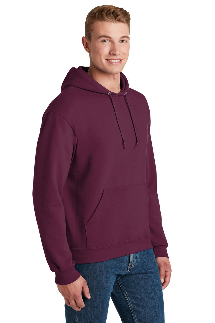 Maroon Jerzees NuBlend Pullover Hooded Sweatshirt. 996M