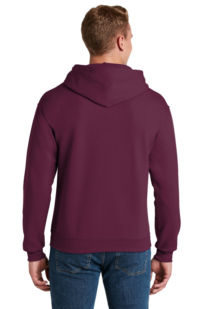 Maroon Jerzees NuBlend Pullover Hooded Sweatshirt. 996M