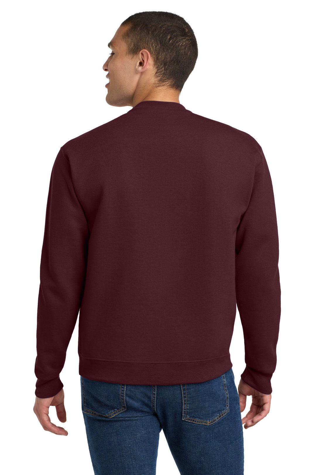 Maroon Jerzees Super Sweats NuBlend - Crewneck Sweatshirt. 4662M