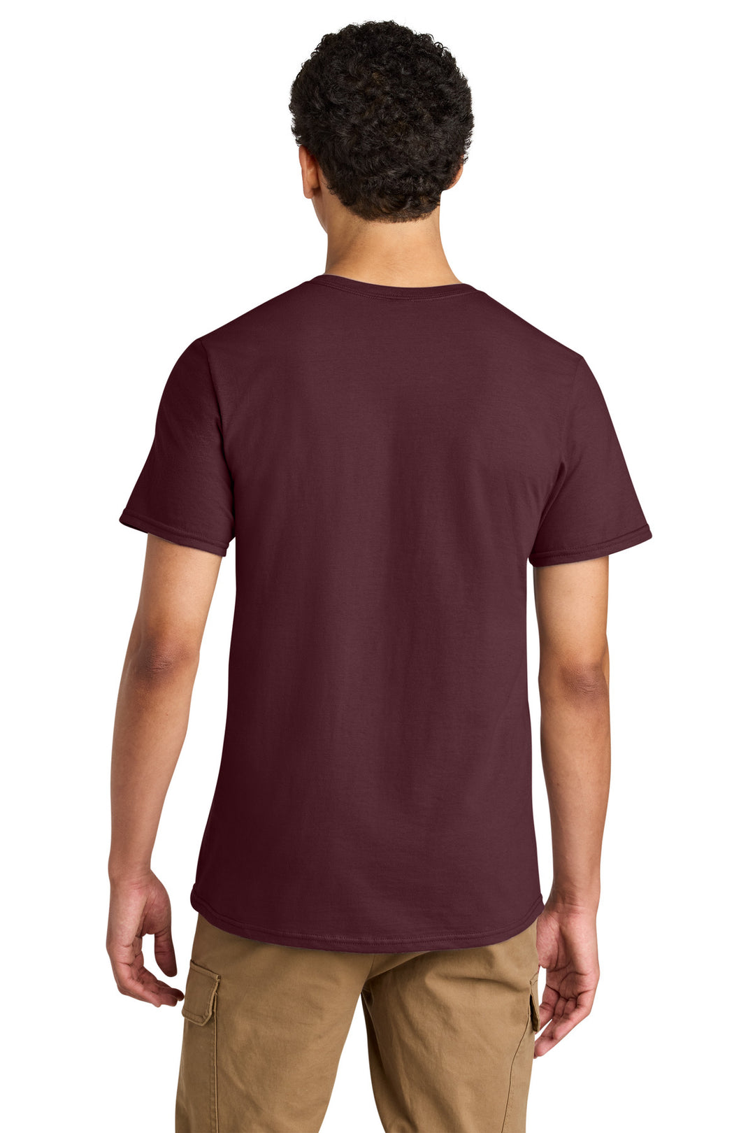 Maroon Jerzees Unisex Premium Combed Ring Spun Cotton Tee 570M