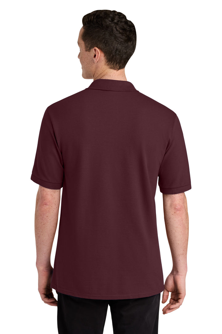 Maroon Jerzees Unisex Premium Ring Spun Cotton Pique Sport Shirt 443M