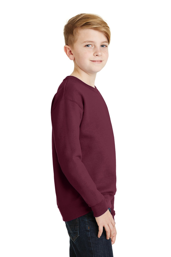 Maroon Jerzees - Youth NuBlend Crewneck Sweatshirt. 562B