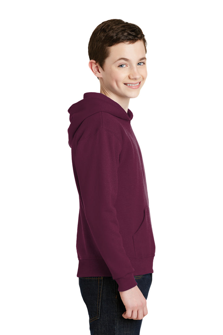 Maroon Jerzees - Youth NuBlend Pullover Hooded Sweatshirt. 996Y