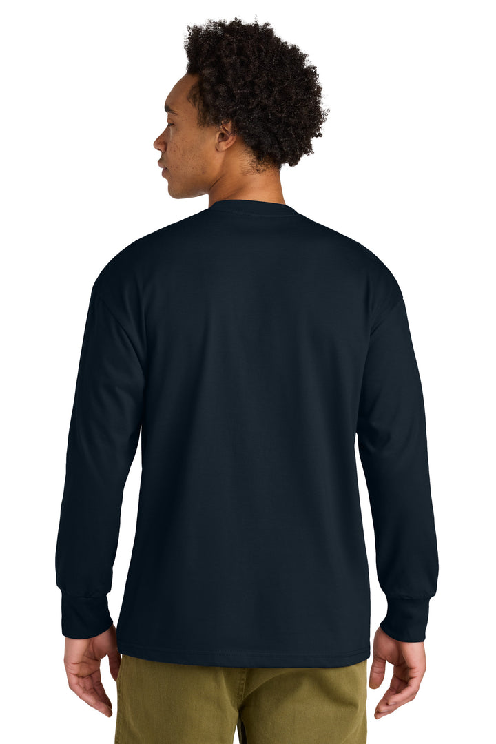 MdntNavy Next Level Apparel Heavyweight Long Sleeve Tee NL7211