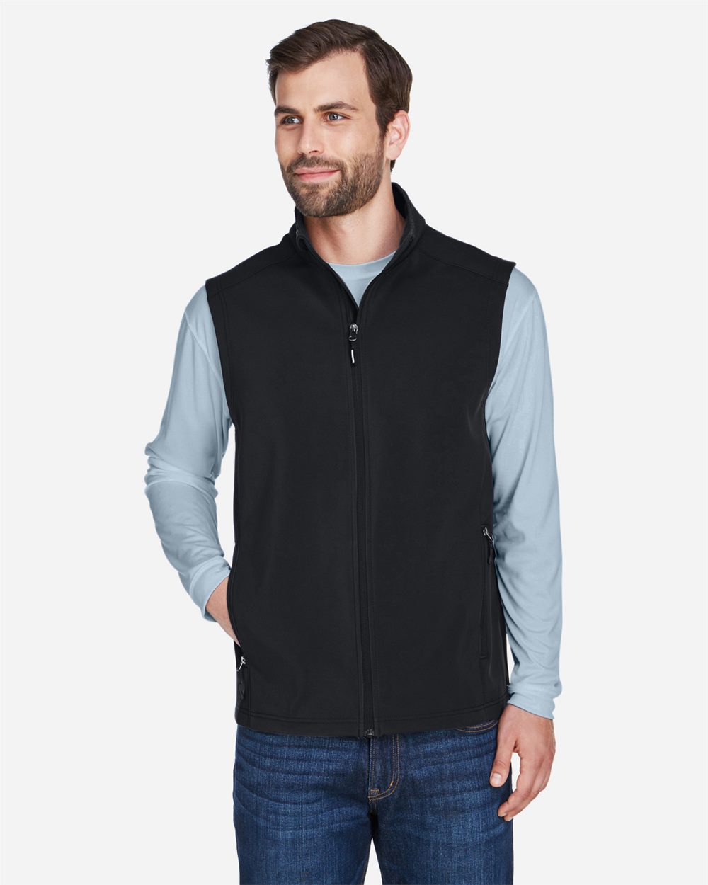 Men's Cruise Two-Layer Fleece Bonded Soft Shell Vest - CE701  grouped
