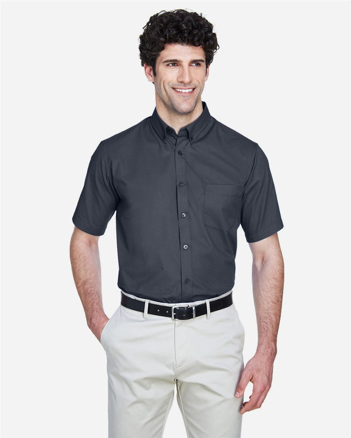 Men's Optimum Short Sleeve Twill Dress Shirt - 88194  grouped