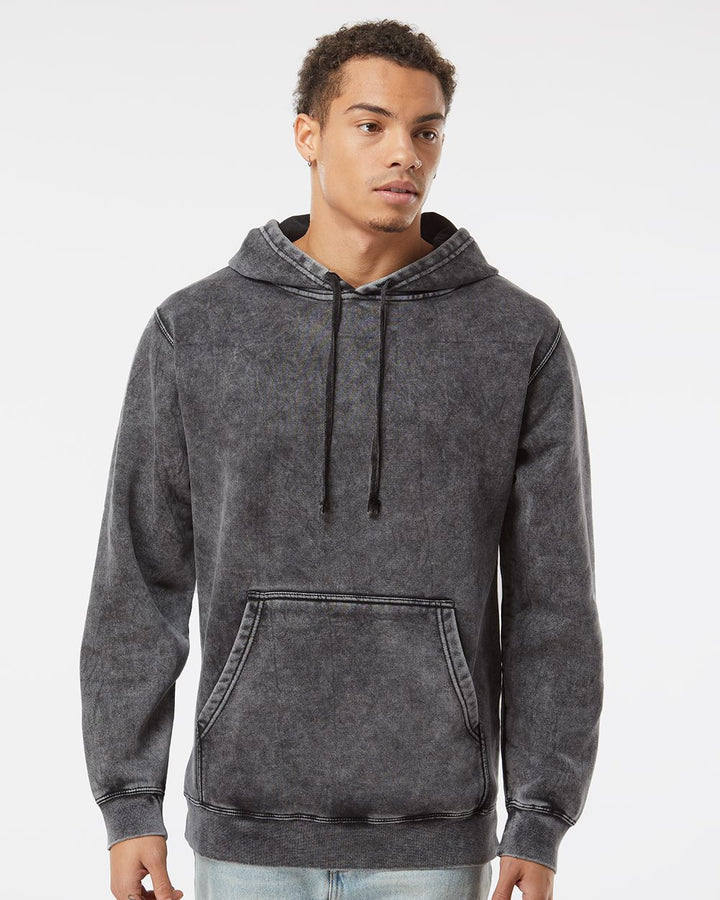 Midweight Mineral Wash Hooded Sweatshirt - PRM4500MW  grouped