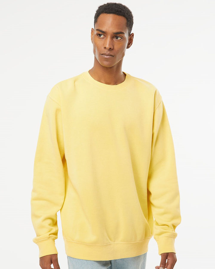 Midweight Pigment-Dyed Crewneck Sweatshirt - PRM3500  grouped