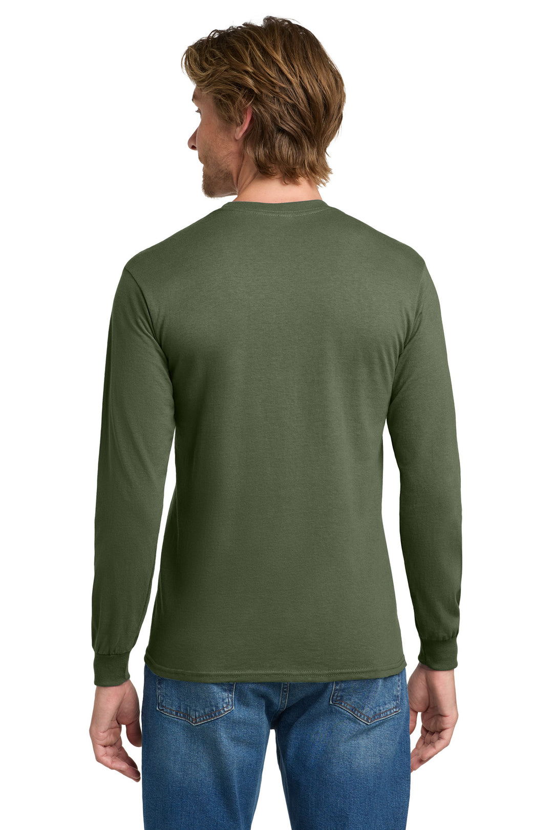 MilGreen Gildan - Heavy Cotton 100% Cotton Long Sleeve T-Shirt. 5400