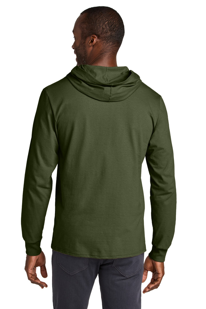 MilGreen Jerzees Classics Unisex Cotton Long Sleeve Hooded T-Shirt 363LH