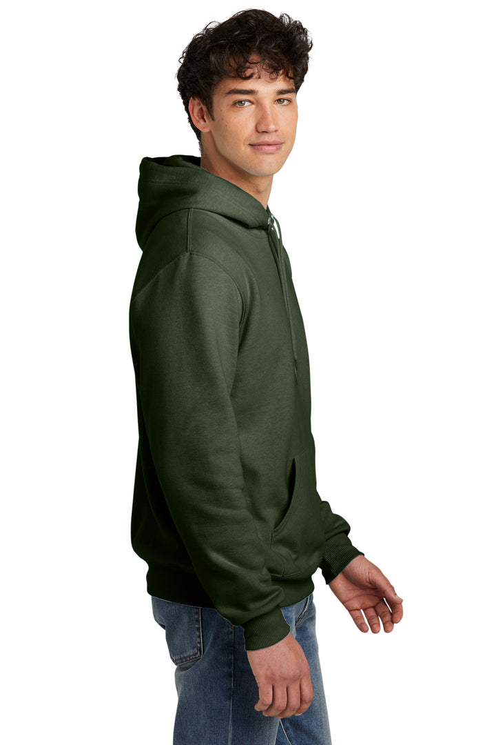 MilGrnHtr Jerzees Eco Premium Blend Pullover Hooded Sweatshirt 700M