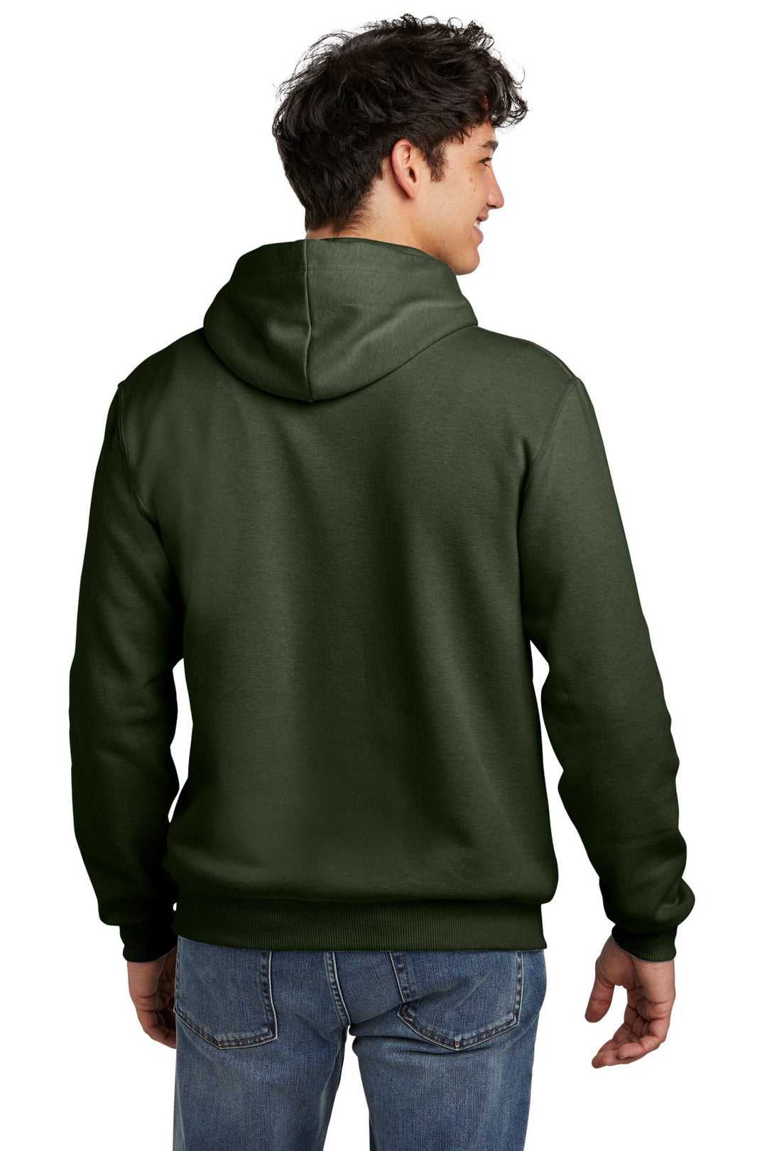 MilGrnHtr Jerzees Eco Premium Blend Pullover Hooded Sweatshirt 700M