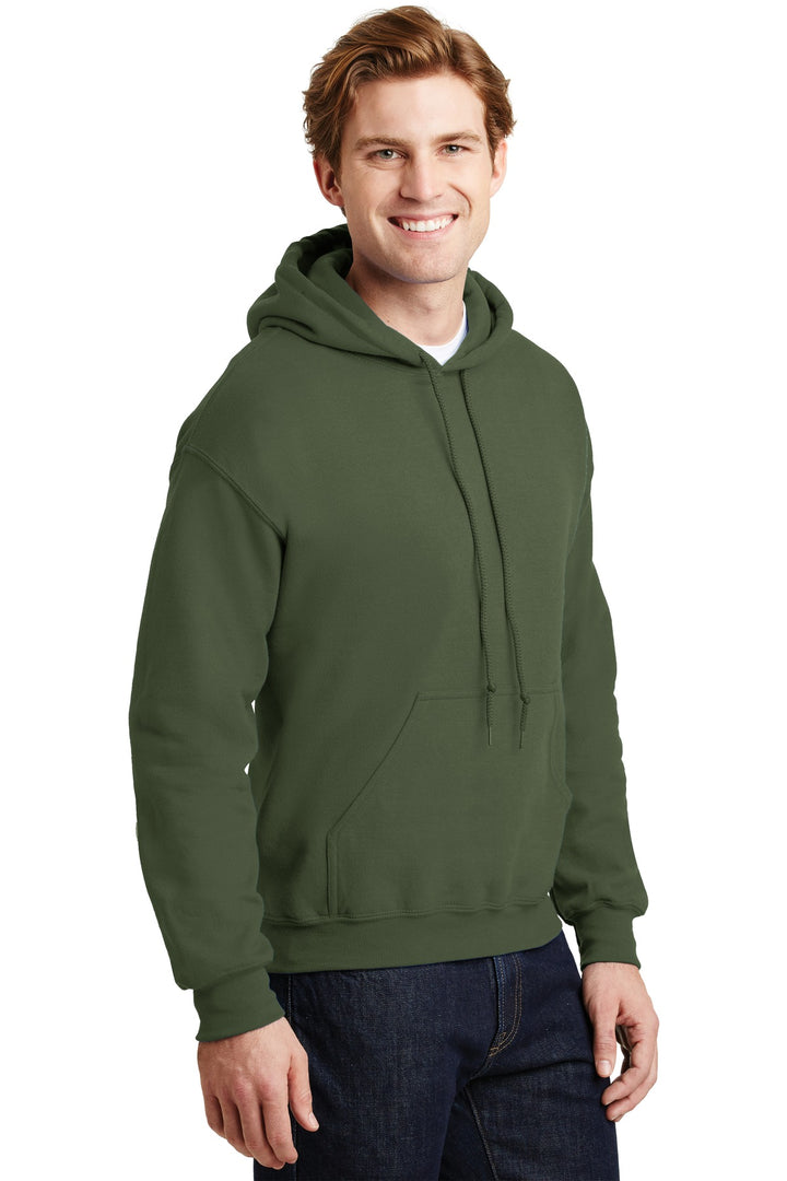 Military Green Gildan - Heavy Blend Hooded Sweatshirt. 18500