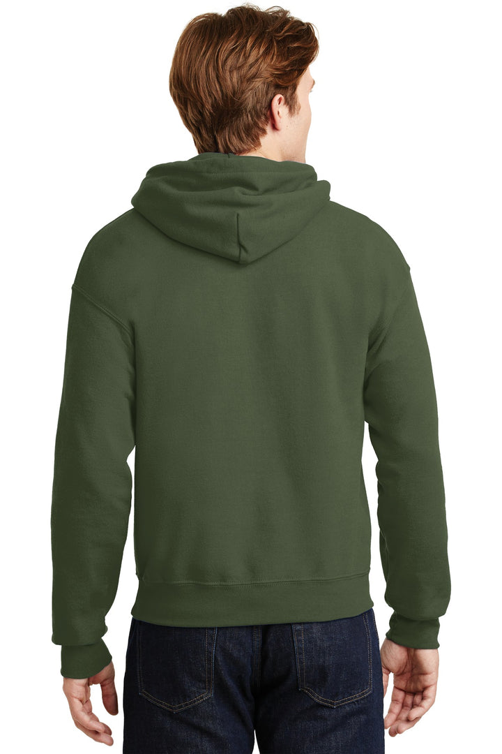 Military Green Gildan - Heavy Blend Hooded Sweatshirt. 18500