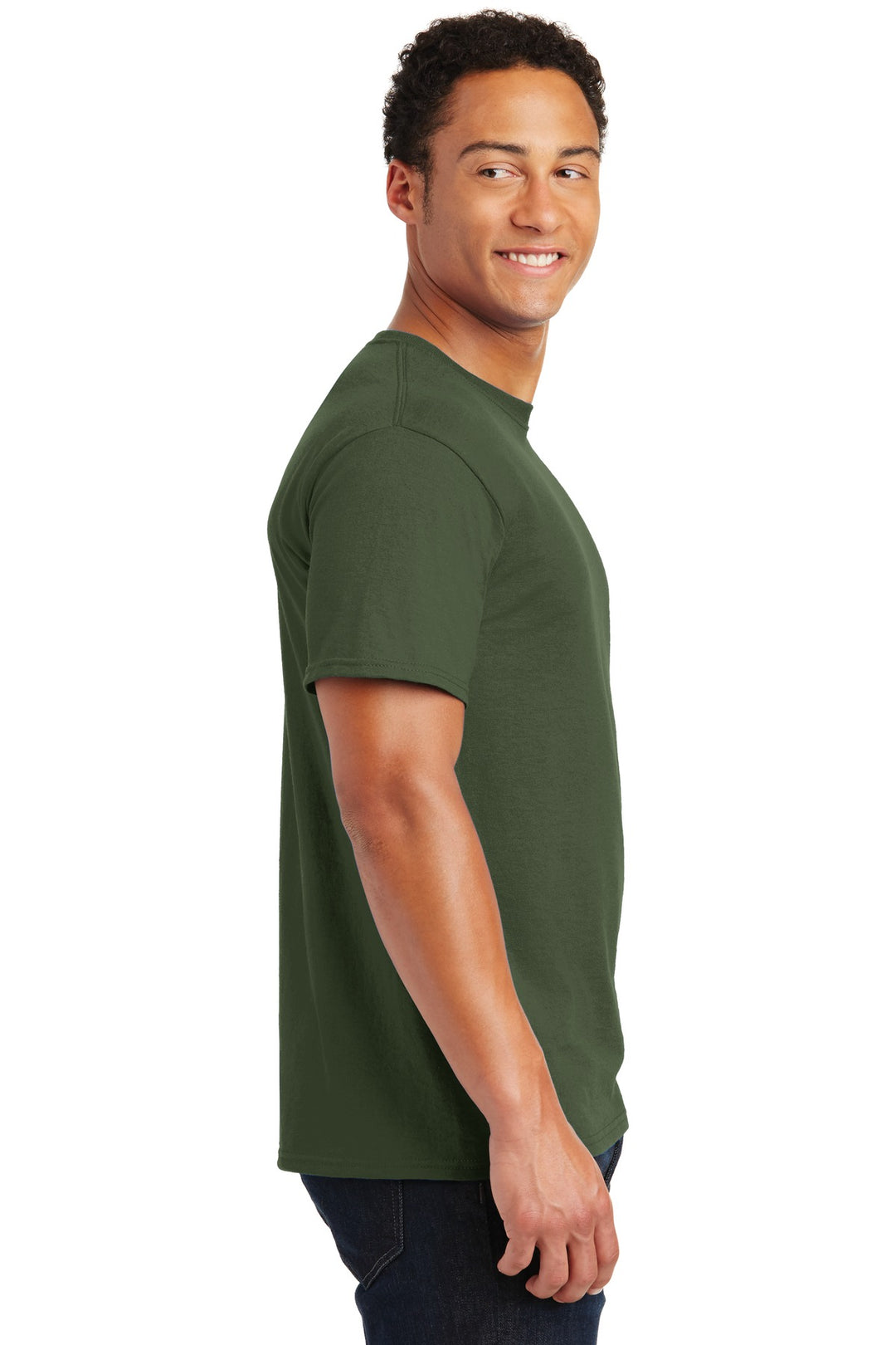 Military Green Jerzees - Dri-Power 50/50 Cotton/Poly T-Shirt. 29M