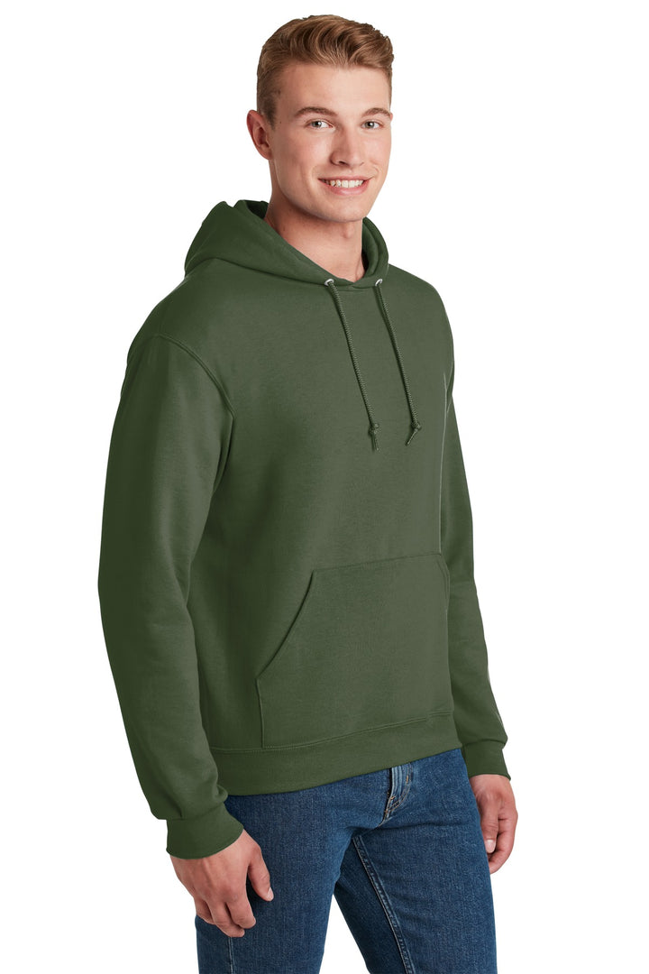 Military Green Jerzees NuBlend Pullover Hooded Sweatshirt. 996M