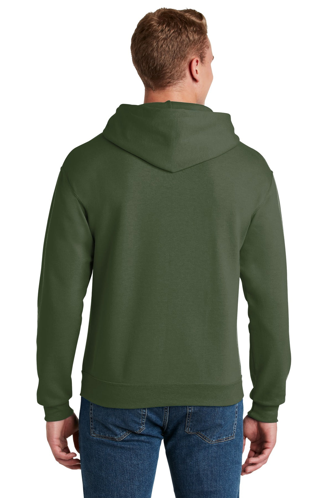 Military Green Jerzees NuBlend Pullover Hooded Sweatshirt. 996M