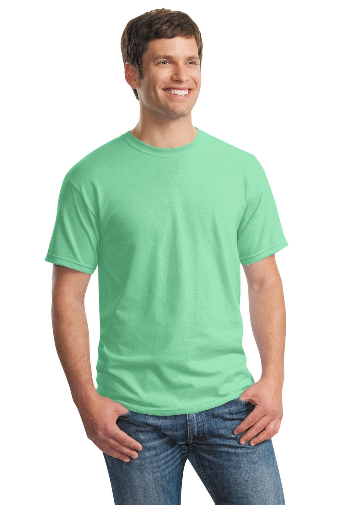 Mint Green Gildan - Heavy Cotton 100% Cotton T-Shirt. 5000