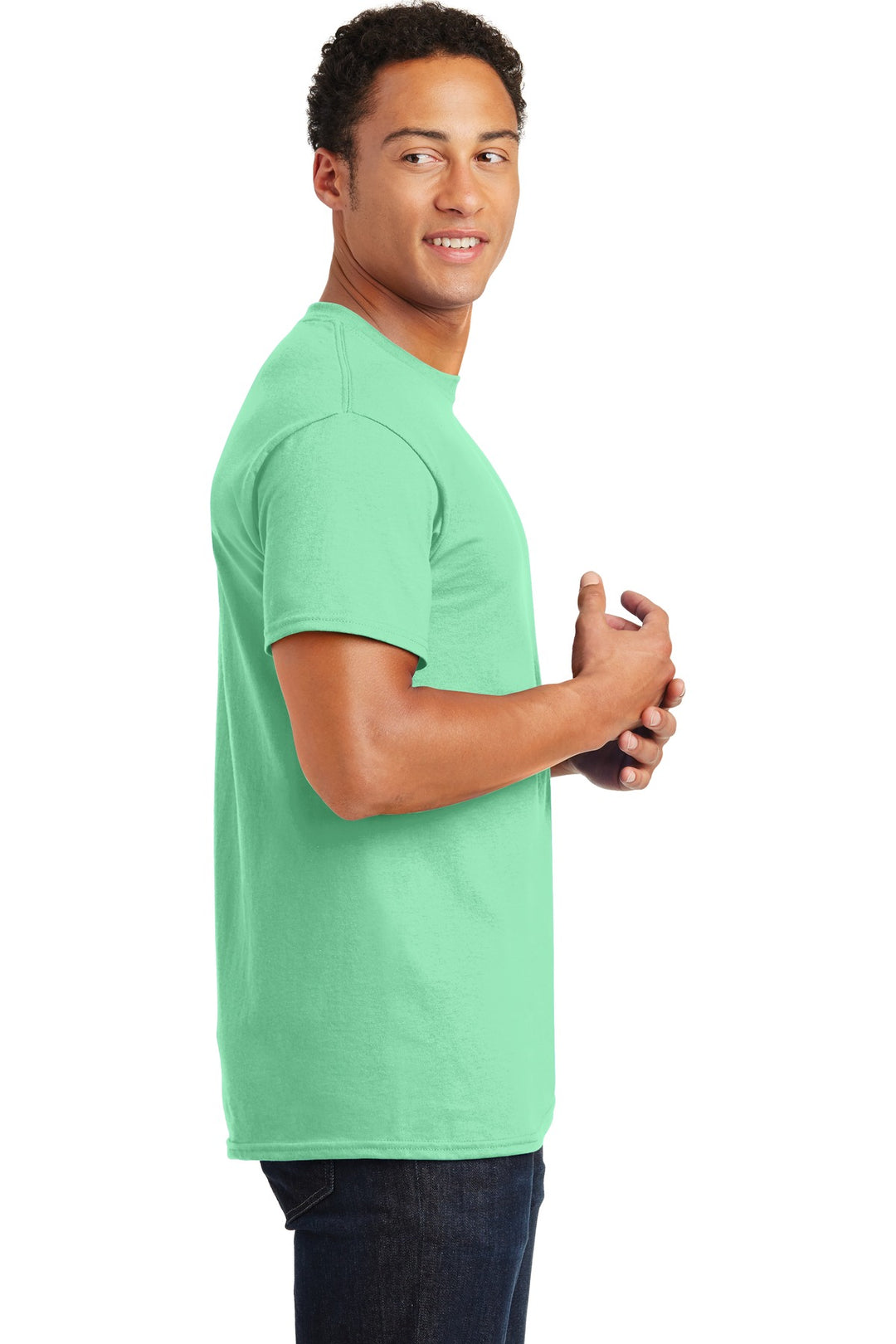 Mint Green Gildan - Ultra Cotton 100% US Cotton T-Shirt. 2000
